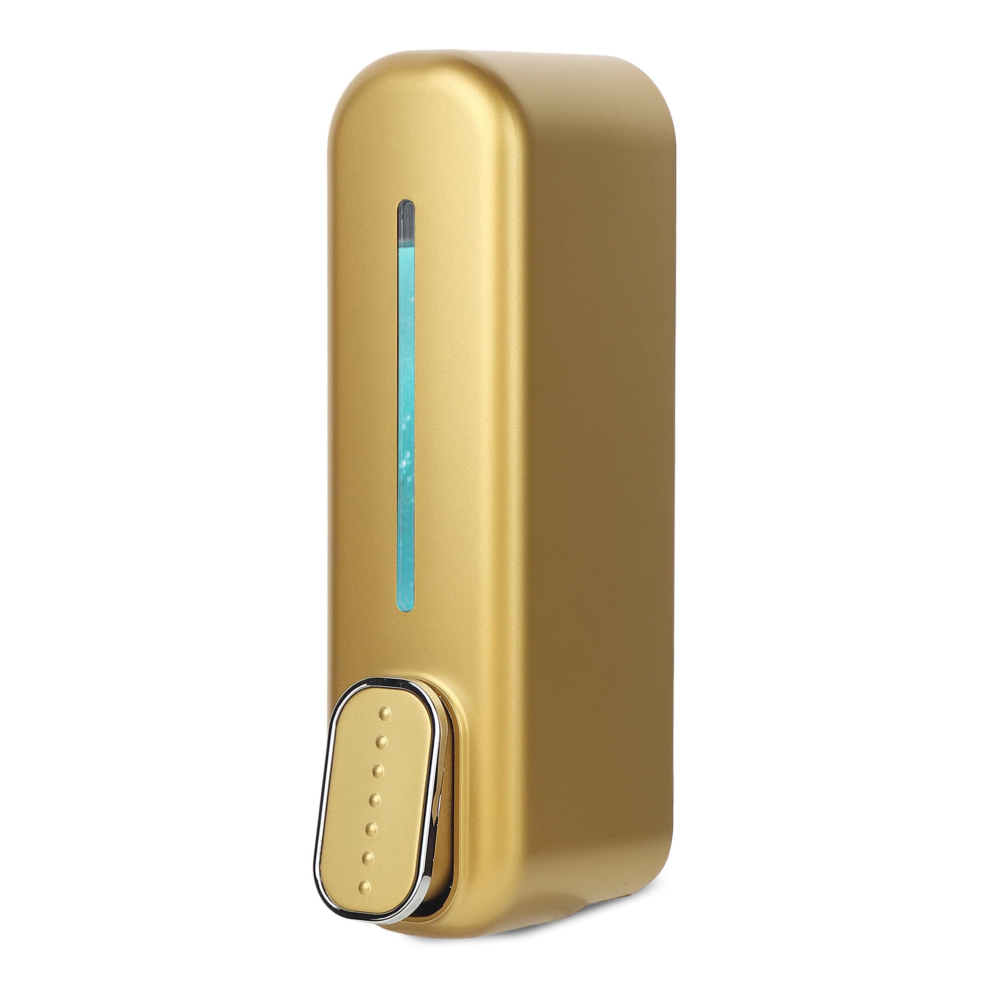 BATH GURU Bathroom Soap Shampoo Abs Wall Mounted Liquid Sanitizer Gel Kitchen Dishwash Plastic Dispenser 350 Ml Pack of 1 Slim Black