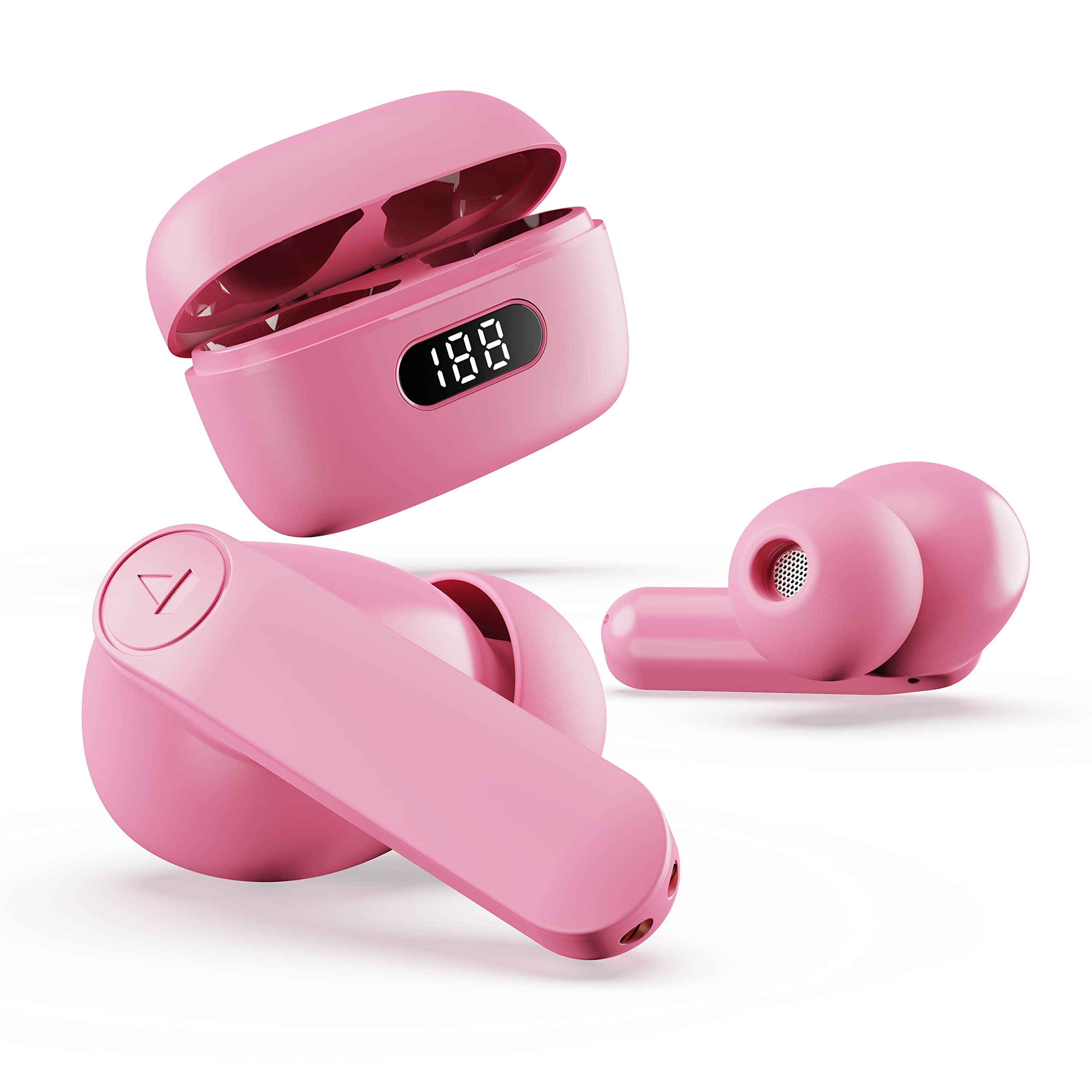 boAt Airdopes 121 Pro Plus,100H Battery,4Mics ENx,Low Latency,Fast Charge, LED Display, Stream Ad Free Music via App Support, Bluetooth in Ear Earbuds, TWS Ear Buds Wireless Earphones with mic (Black)