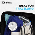 EMBOX Multi Plug Adapter with USB Ports Type -C (QC 3.0) Universal Sockets and LED Indicator, Safety Shutter, 3 Pin Plug Socket Extension, Grey