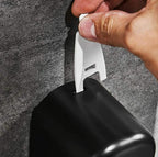 BATH GURU Bathroom Soap Shampoo Abs Wall Mounted Liquid Sanitizer Gel Kitchen Dishwash Plastic Dispenser 350 Ml Pack of 1 Slim Black