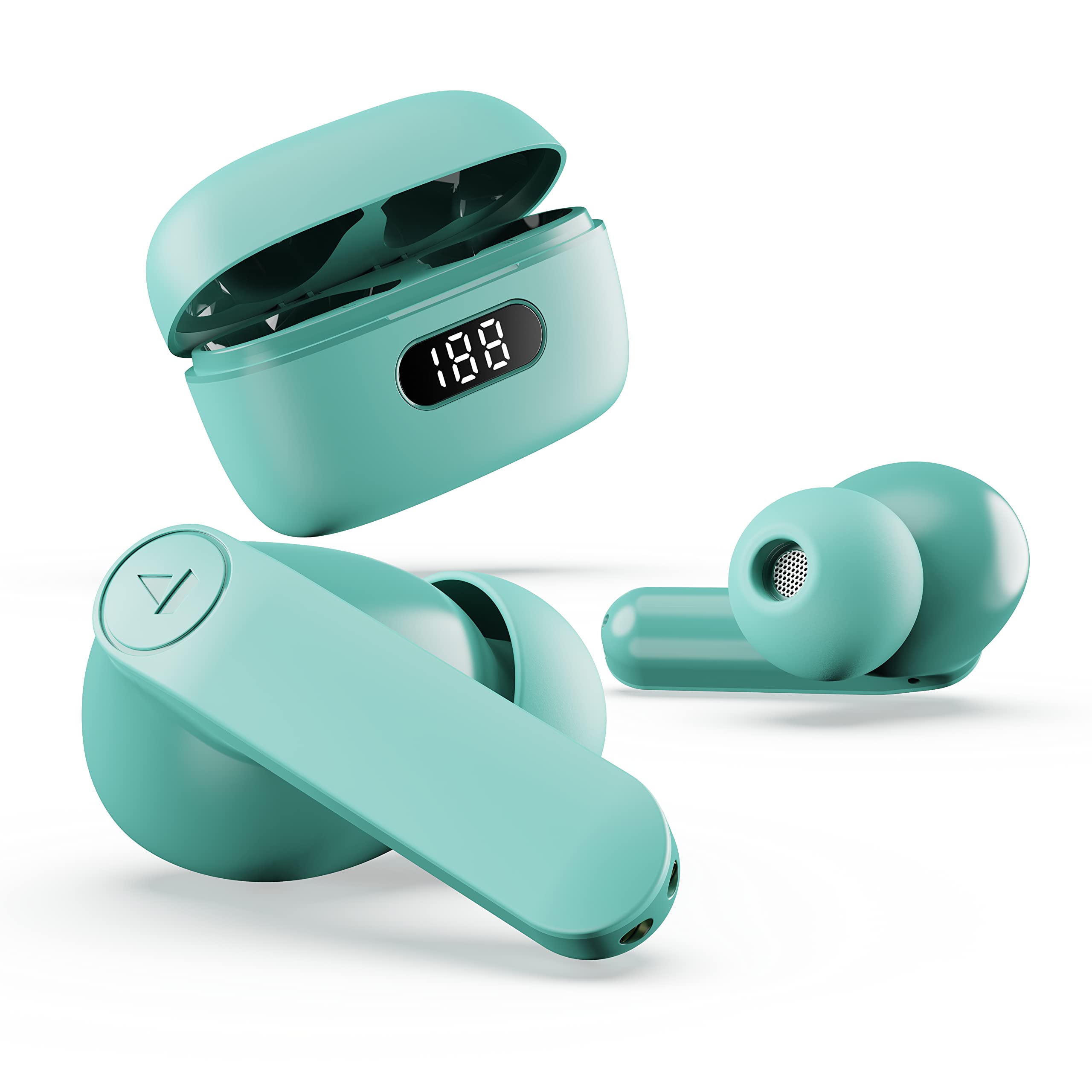 boAt Airdopes 121 Pro Plus,100H Battery,4Mics ENx,Low Latency,Fast Charge, LED Display, Stream Ad Free Music via App Support, Bluetooth in Ear Earbuds, TWS Ear Buds Wireless Earphones with mic (Black)