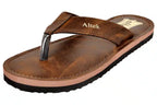 Flip Flops for Men (Brown, 6)