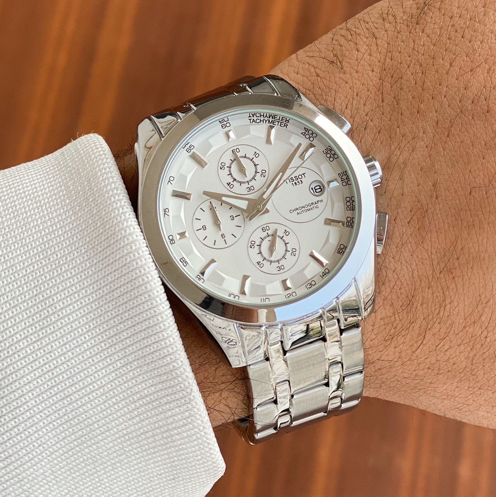 Tissot 1853 silver & White first copy watches in india