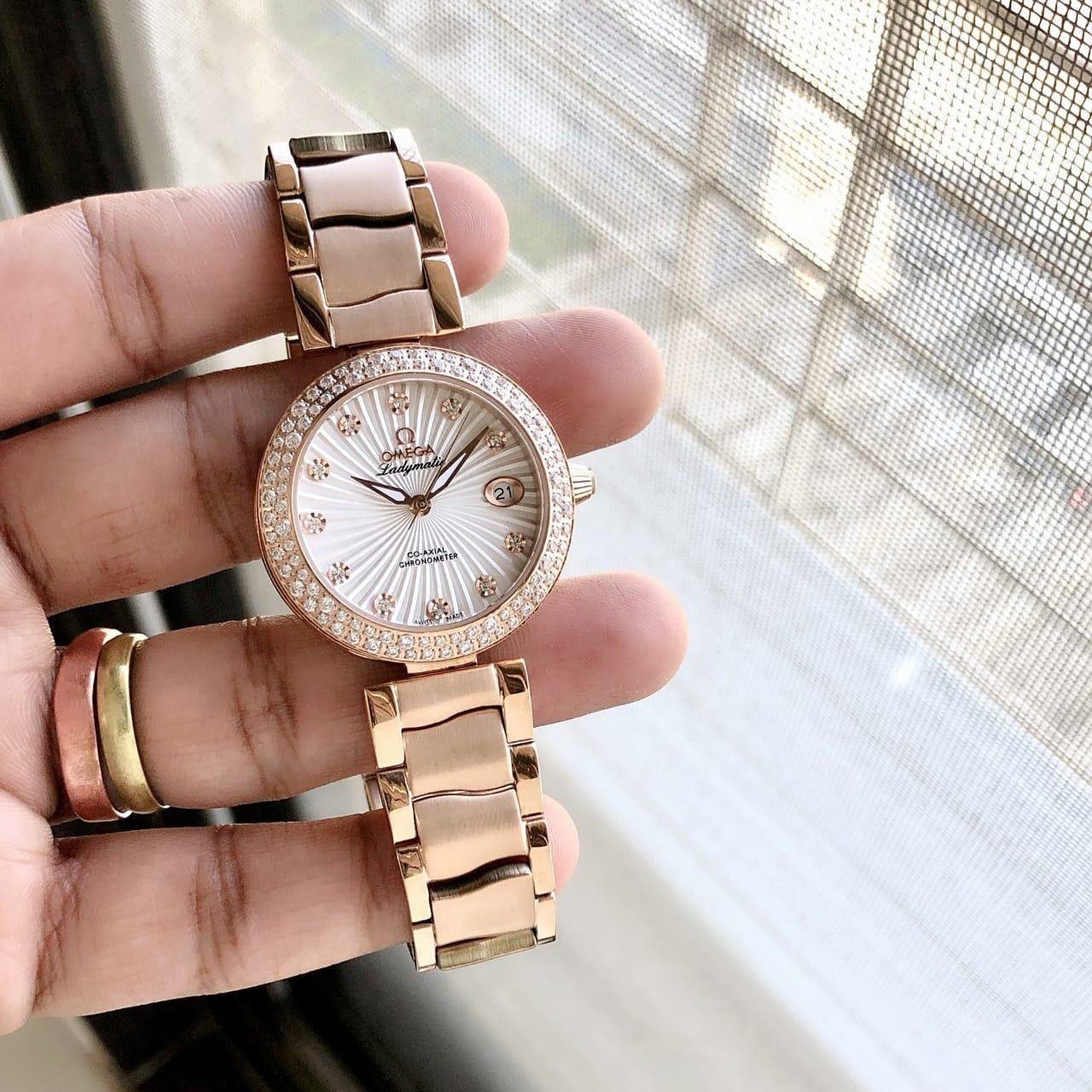 OMEGA LADYMATIC Rosegold first copy watches in india
