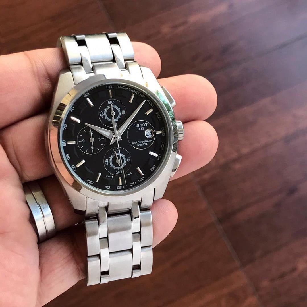 Tissot 1853 Silver & Black first copy watches in india