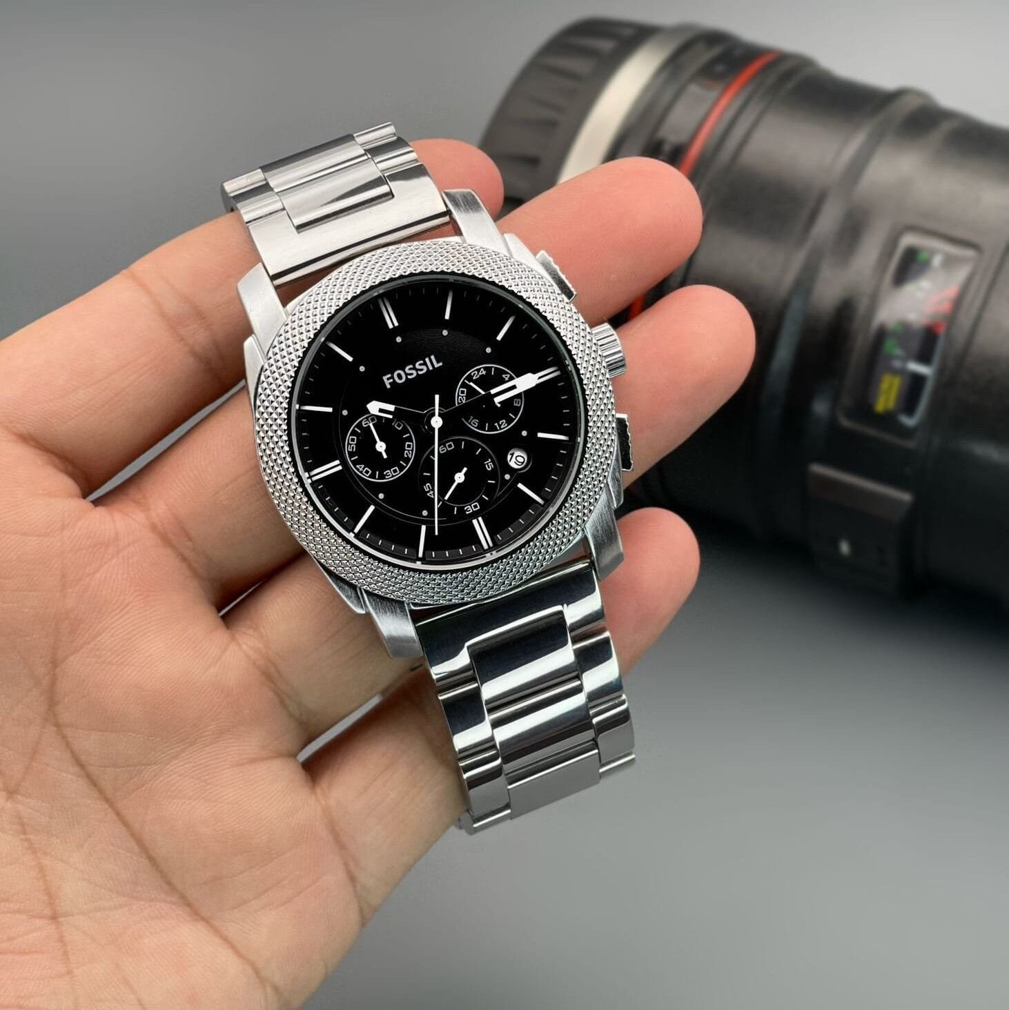 Fossil FS Men's Silver first copy watches in india