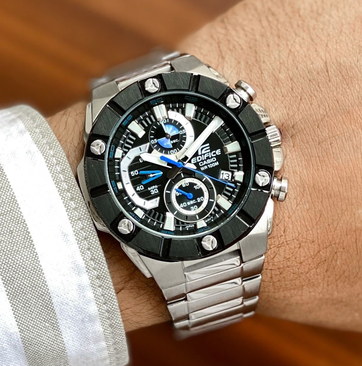 Edifice Casio EFR 569 Silver first copy watches in india