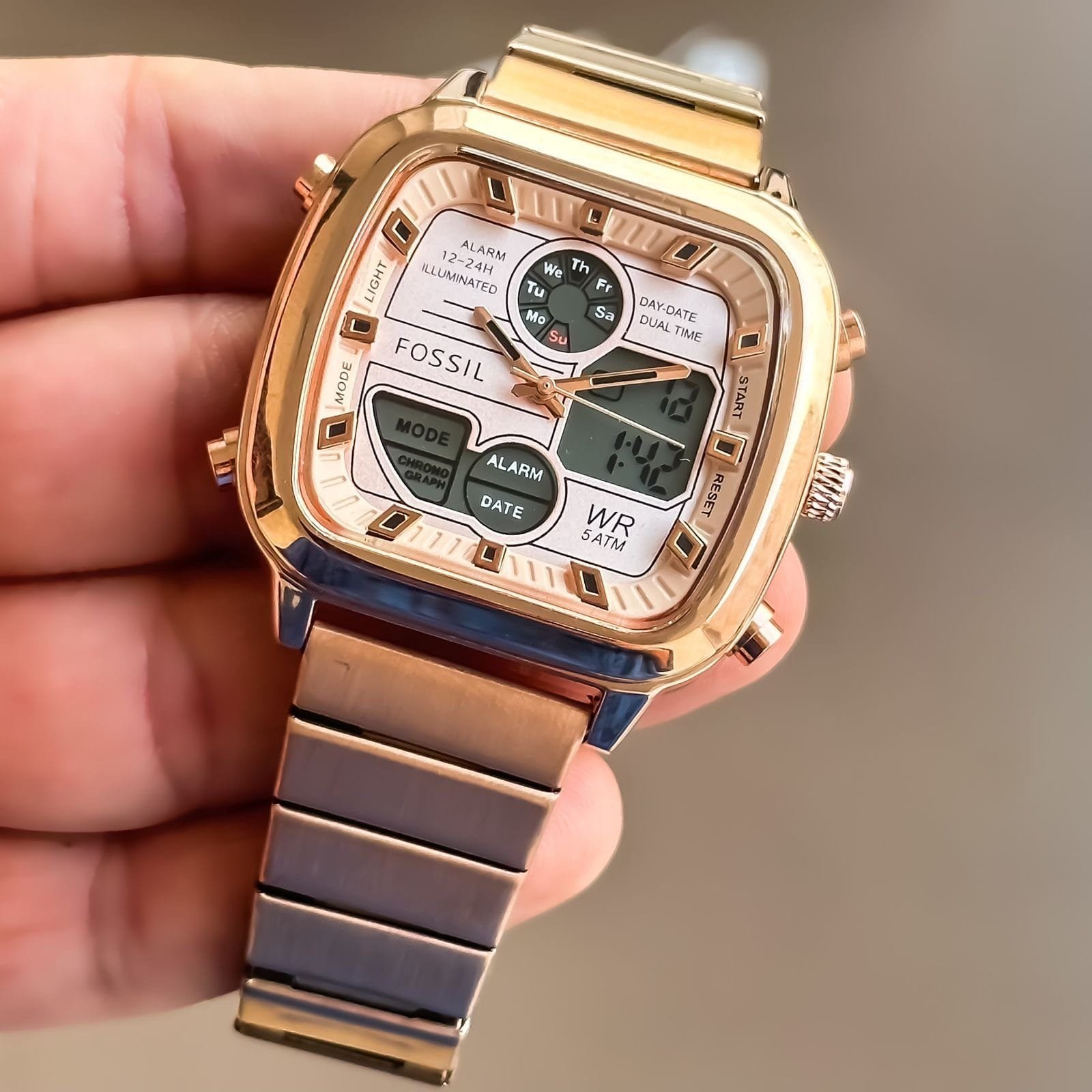 Fossil FS 5889 Gold first copy watches in india