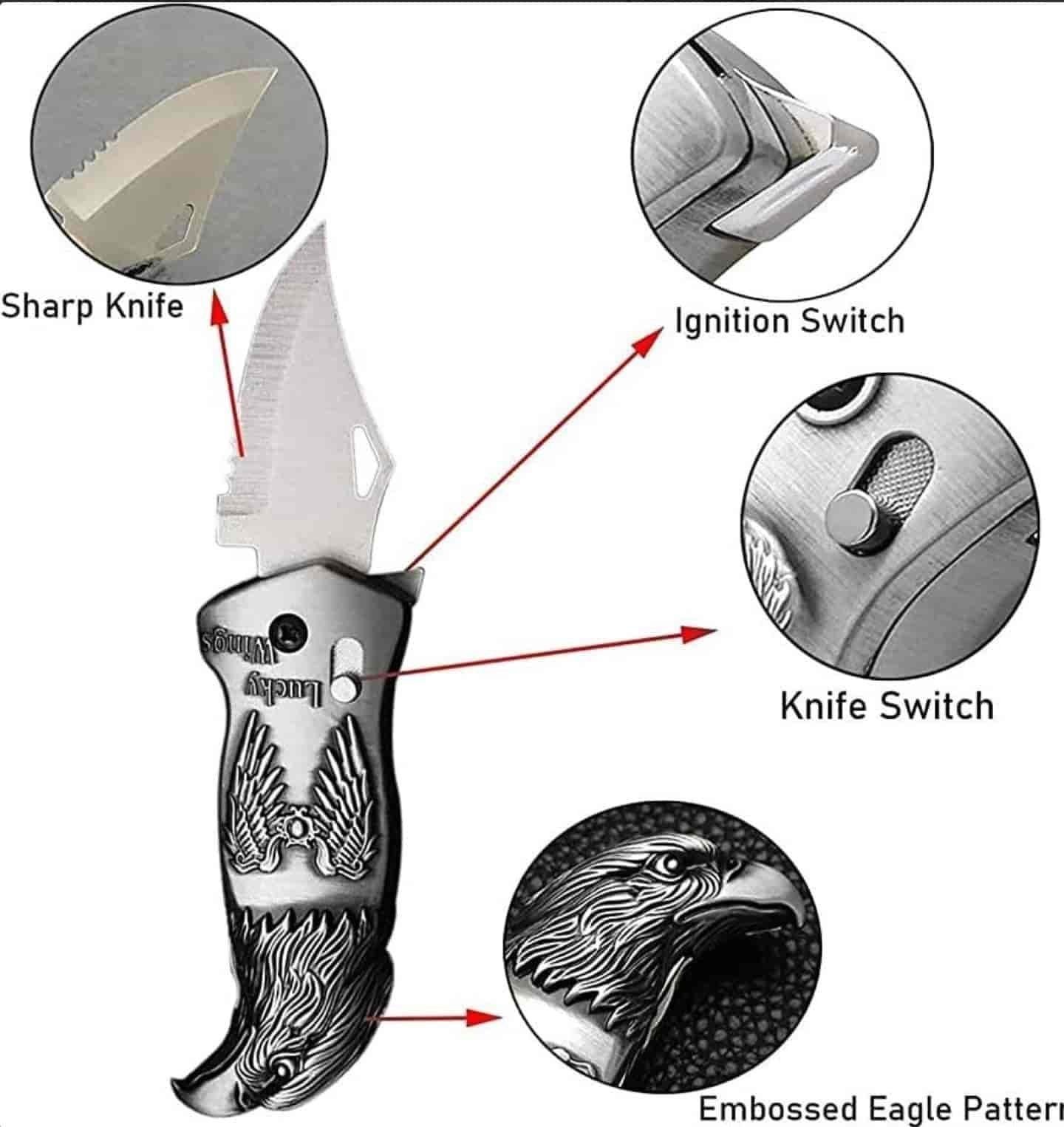 Knife lighter Silver