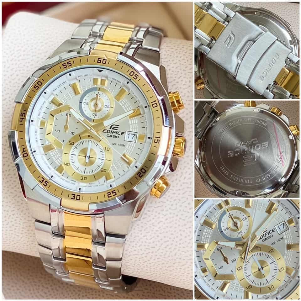 Casio edifice EFR-539 Gold & White