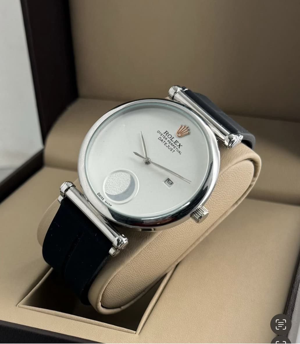 ROLEX MOON BLACK AND WHITE