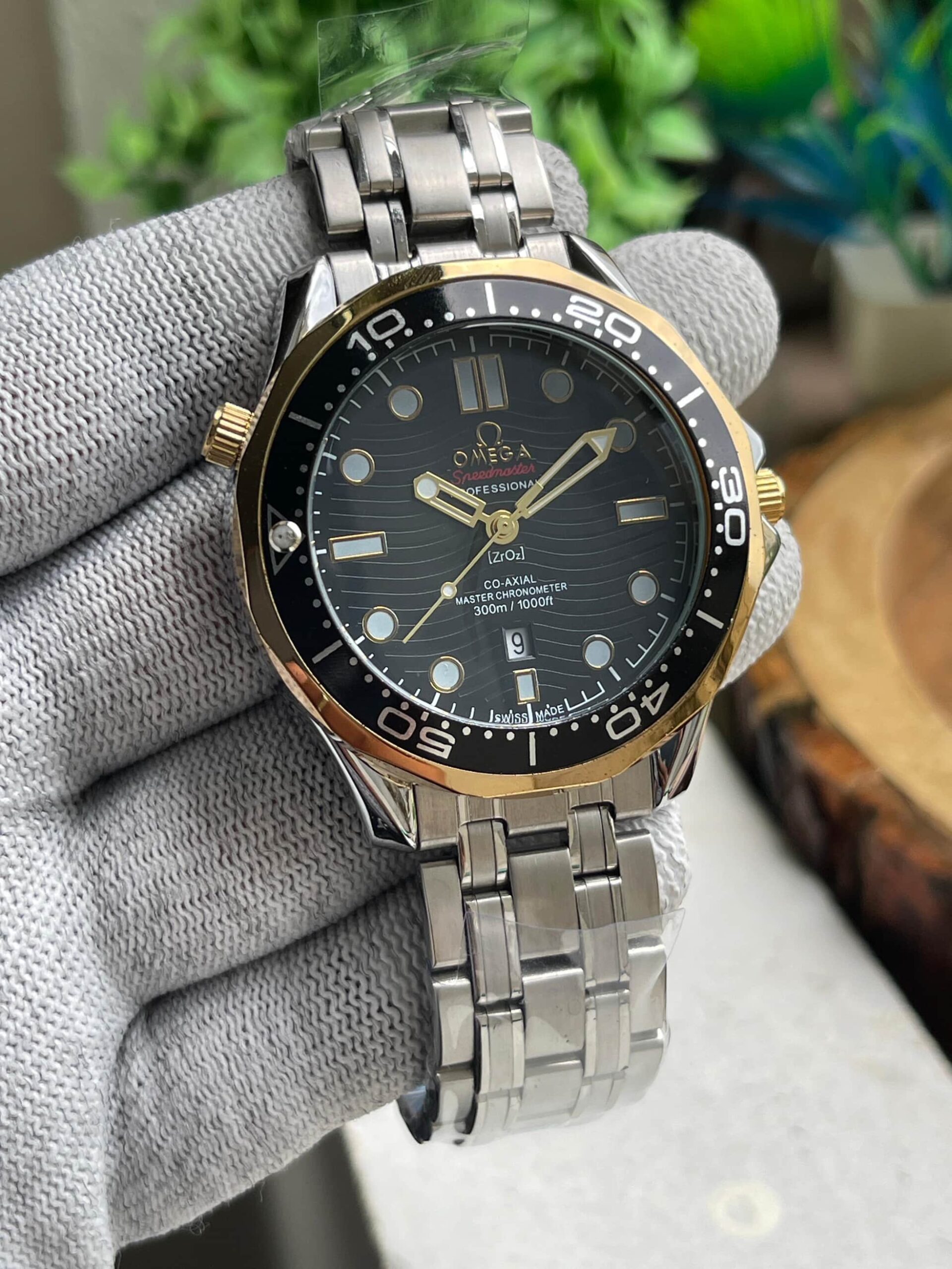 Omega Seamaster Silver & Black