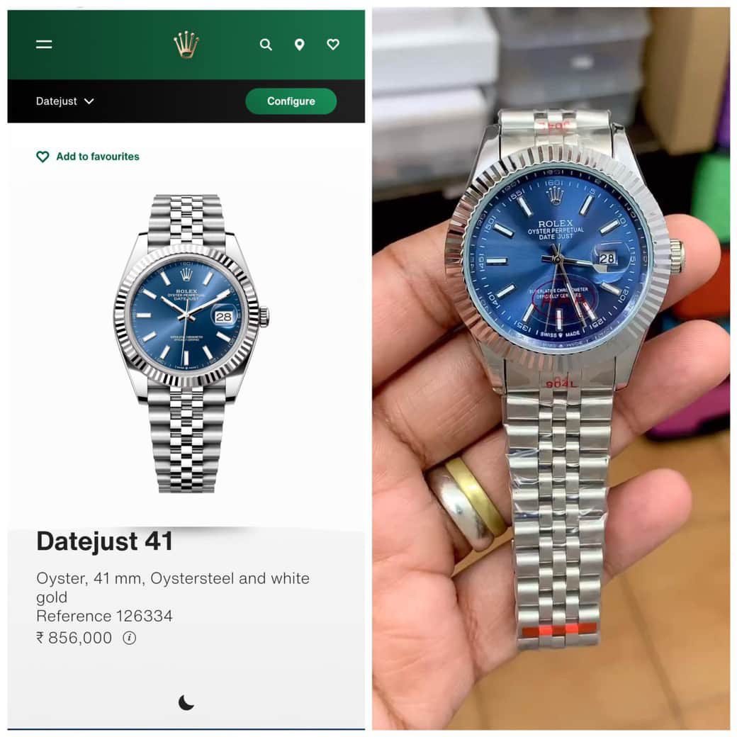 Rolex DateJust Blue Dial
