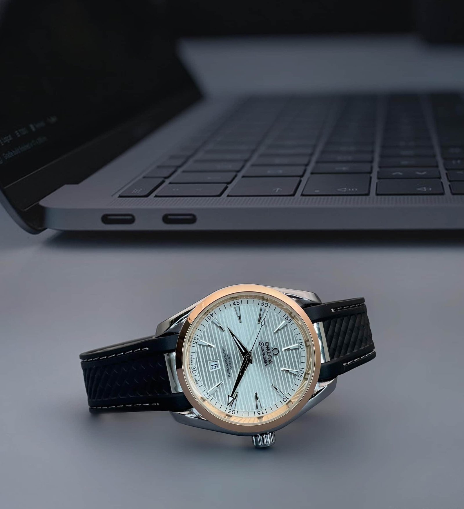 Omega Aqua Terra White Dial