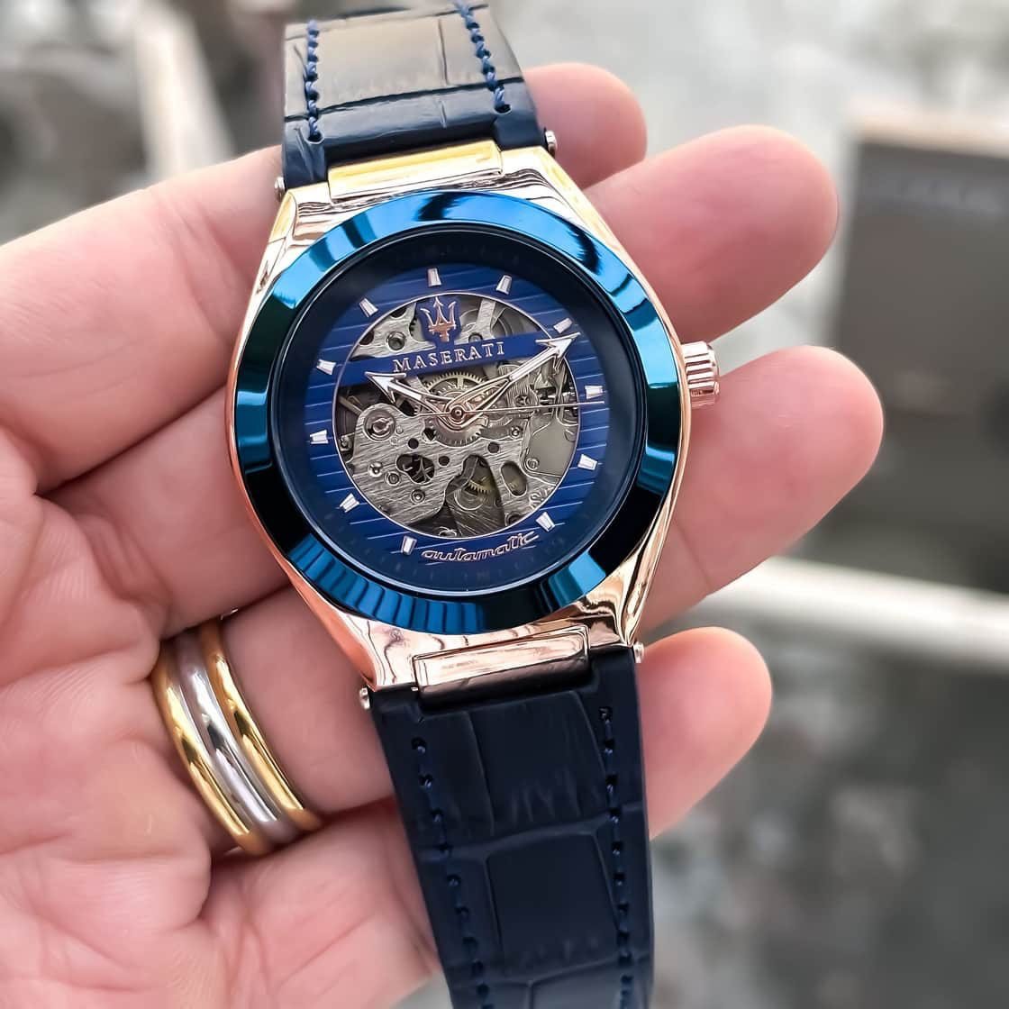 Maserati Skeleton Automatic Blue