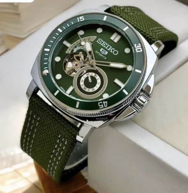SEIKO Open-Heart Green